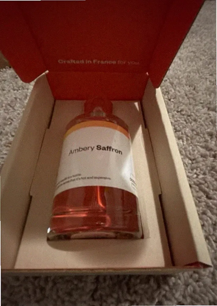100ML BIG BOX AMBERY SAFFRON Dossier fragrance 3.4OZ Perfume