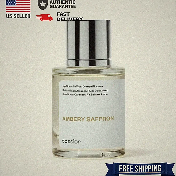 Dossier Ambery Saffron 1.7 oz/50ml Eau de Parfum Spray Fragrance New & Sealed