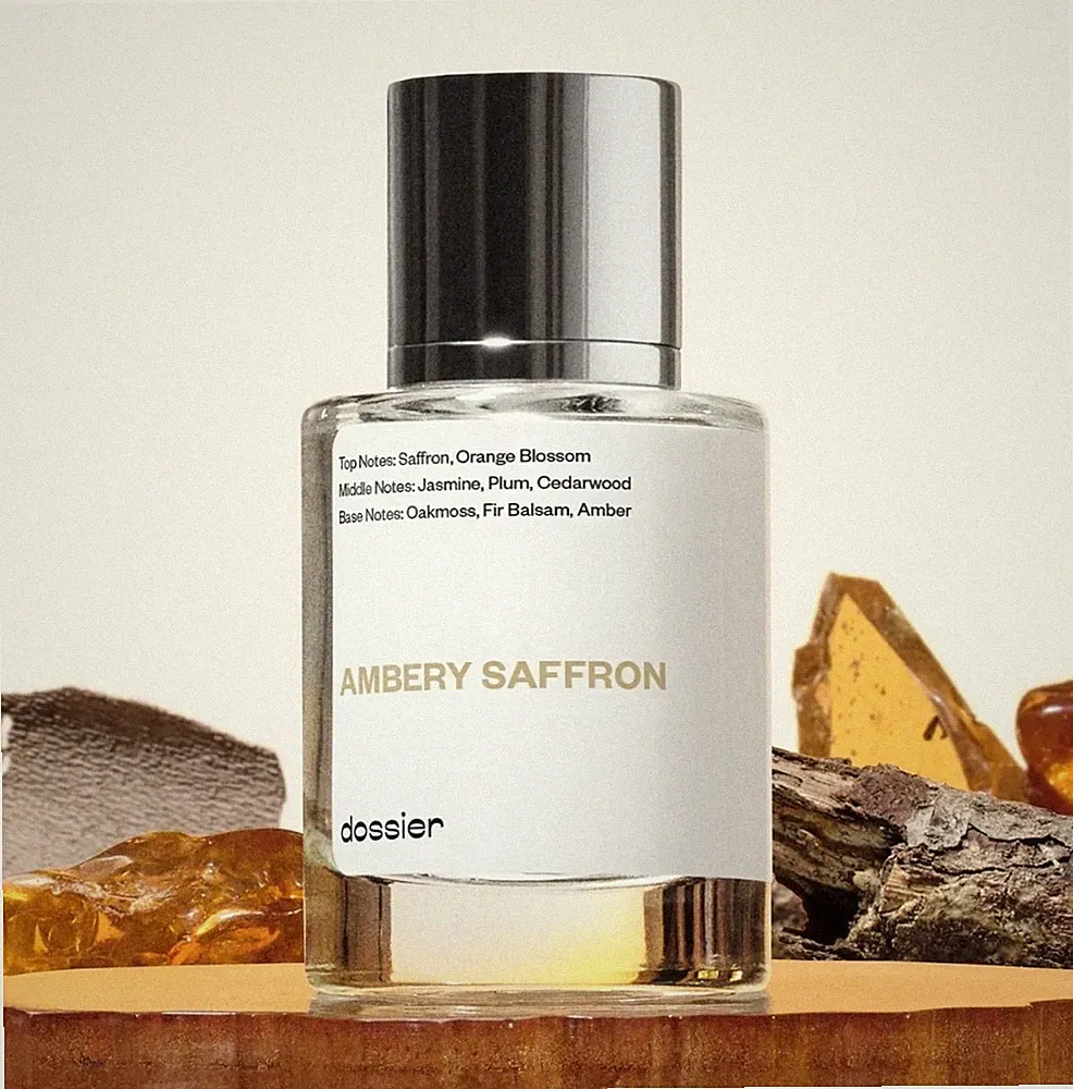 Dossier Bestseller Ambery Saffron Size 50ml Inspired by MFK's Baccarat Rouge 540